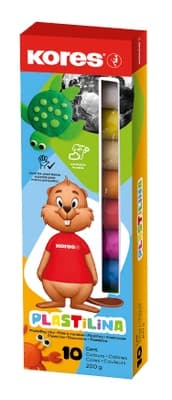 Kores Modelovací hmota, 10 barev, 200 g
