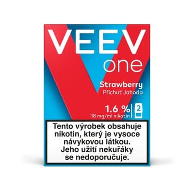 VEEV ONE Strawberry 1,6%, 2x 2 ml (18 mg)