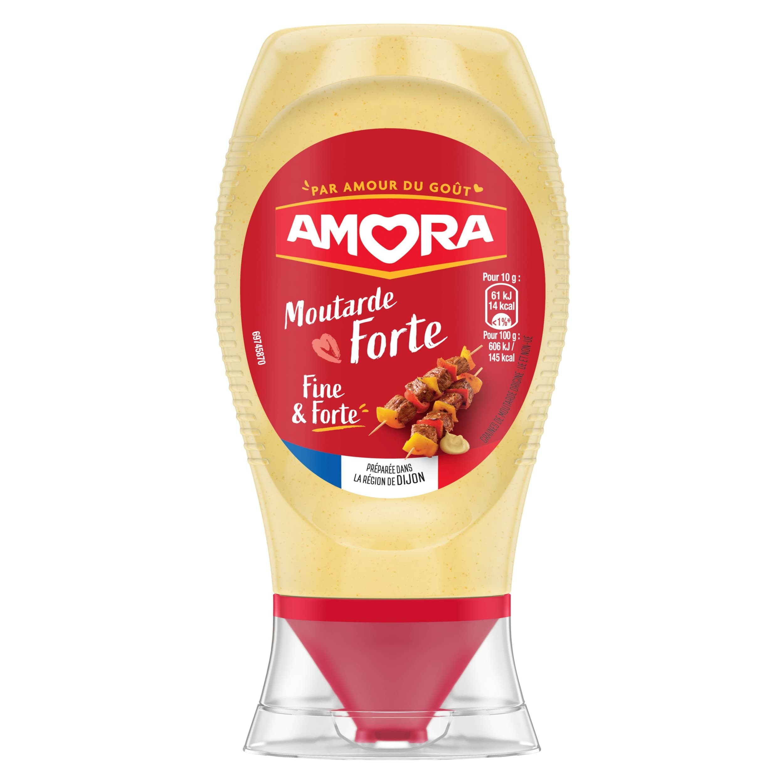 Amora Dijonská hořčice ostrá Squeeze 265 g