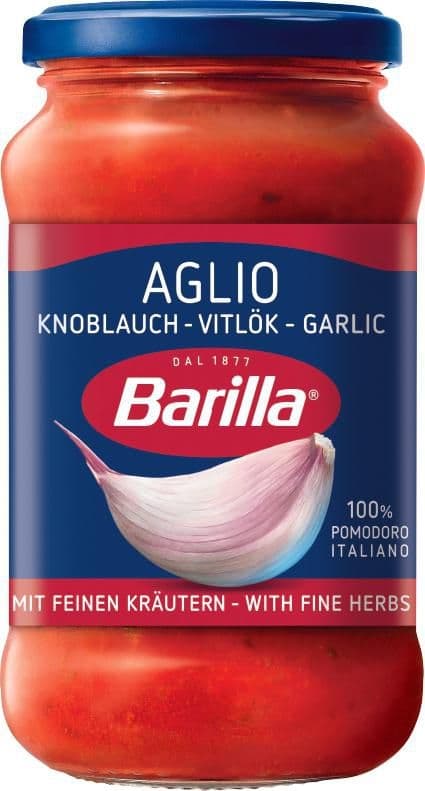 Barilla Aglio rajčatová omáčka s česnekem a červeným vínem 400 g