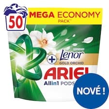 Ariel Allin1 PODS +Touch of Lenor Gold Orchid, 50 Praní