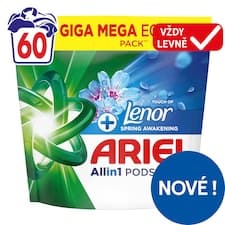 Ariel Allin1 PODS +Touch of Lenor Spring Awakening, 60 Praní