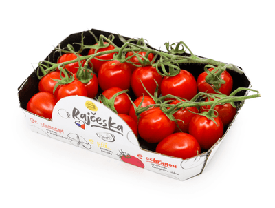 Rajčata cherry červená oválná, balení
