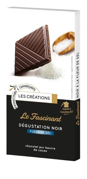 Les Créations Hořká čokoláda se solí Fleur de sel