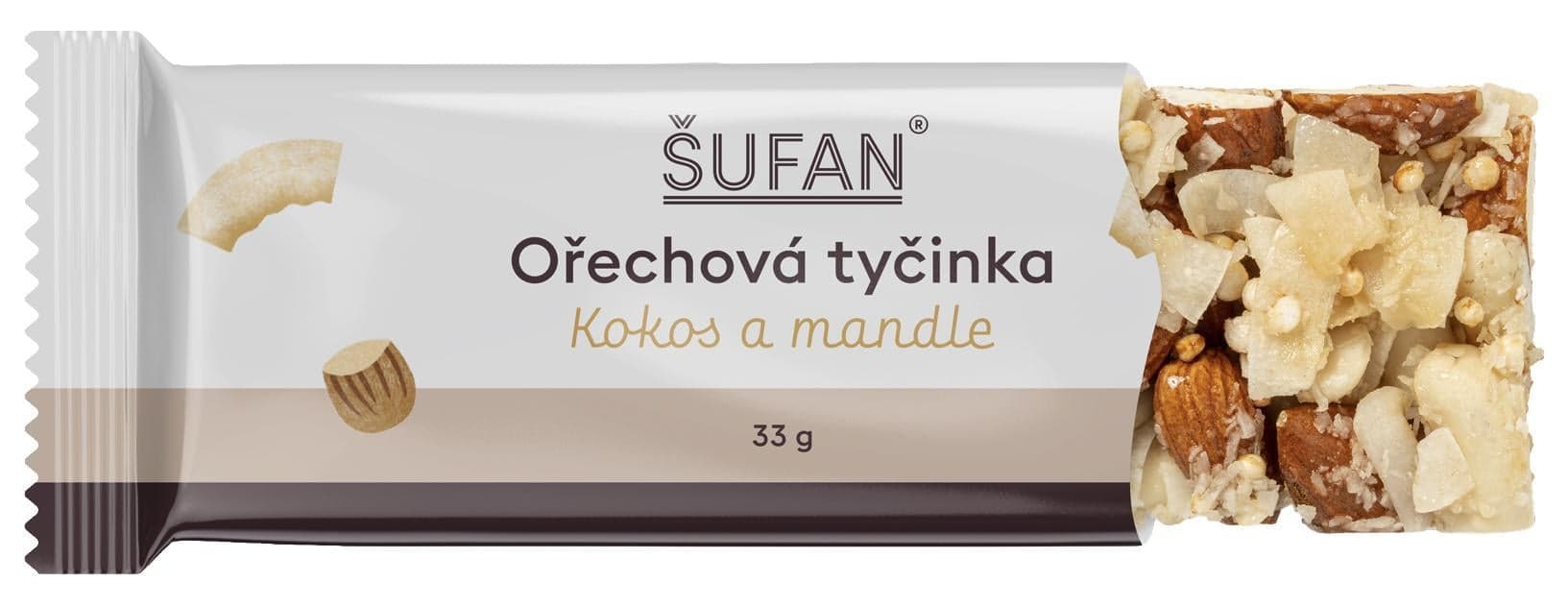 Šufan Ořechová tyčinka kokos a mandle