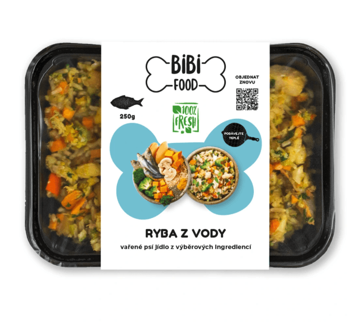 BiBi Food Ryba z vody – vařené psí jídlo