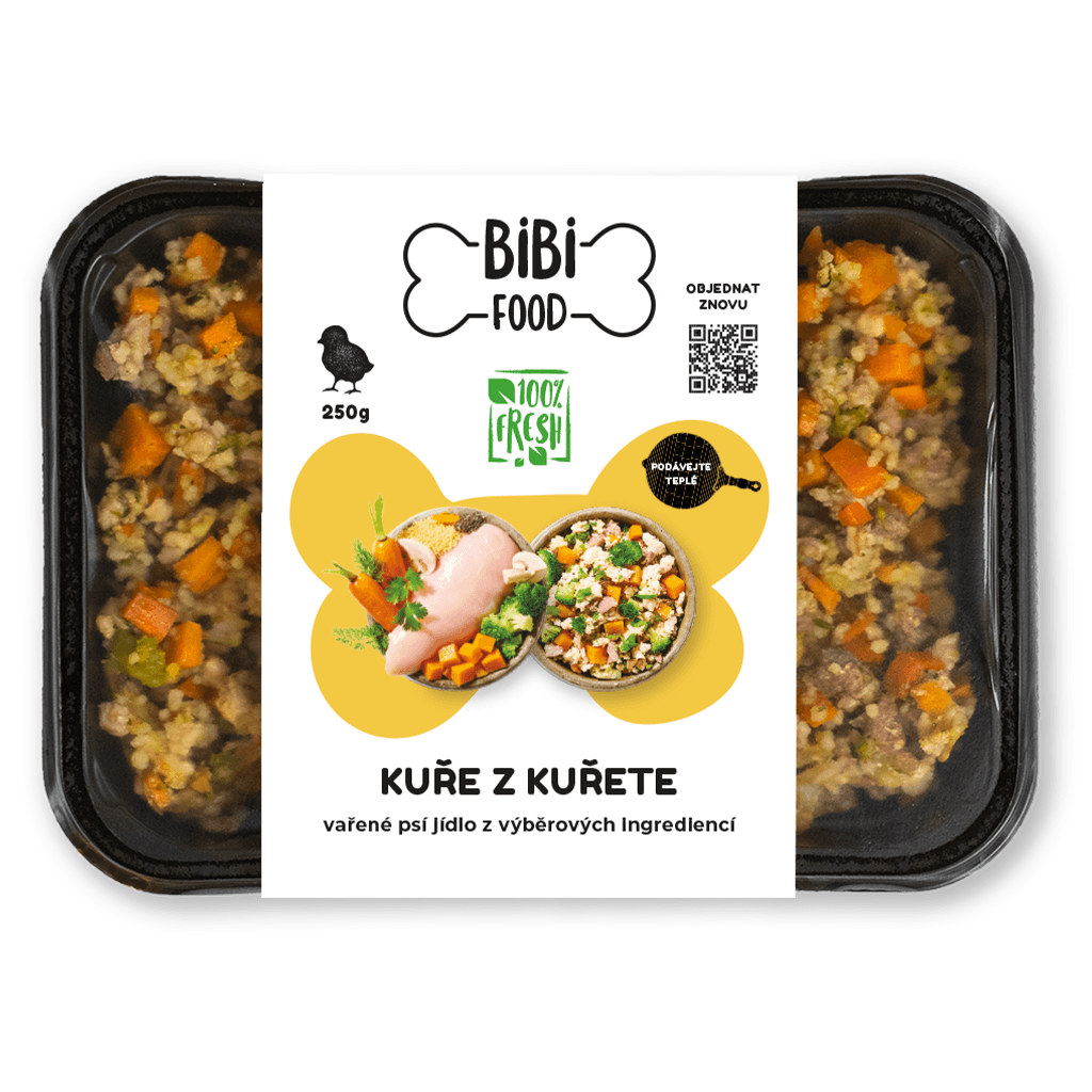 BiBi Food Kuře z kuřete – vařené psí jídlo