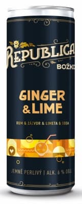 Božkov Republica Ginger&Lime RTD (6%)