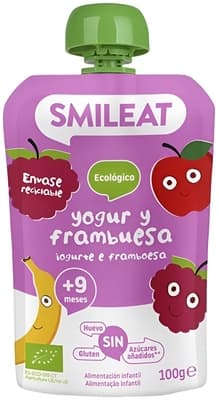 Smileat BIO Kapsička řecký jogurt, banán, malina a rýže