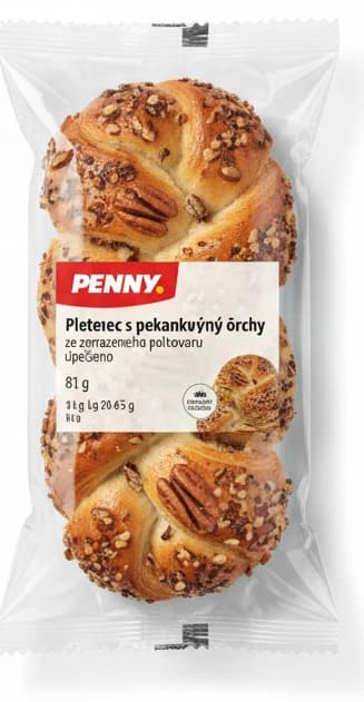 Pletenec s pekanovými ořechy