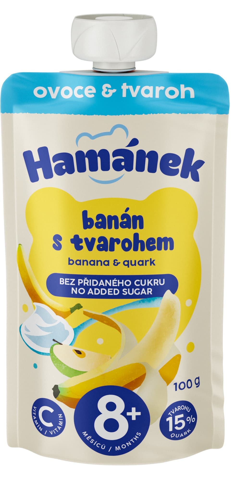 Hamánek Ovocná kapsička banán s tvarohem