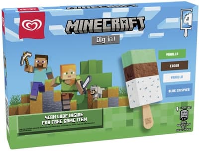 Algida Minecraft 4x75ml