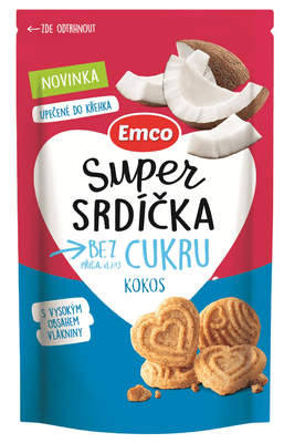 Emco Super srdíčka kokos