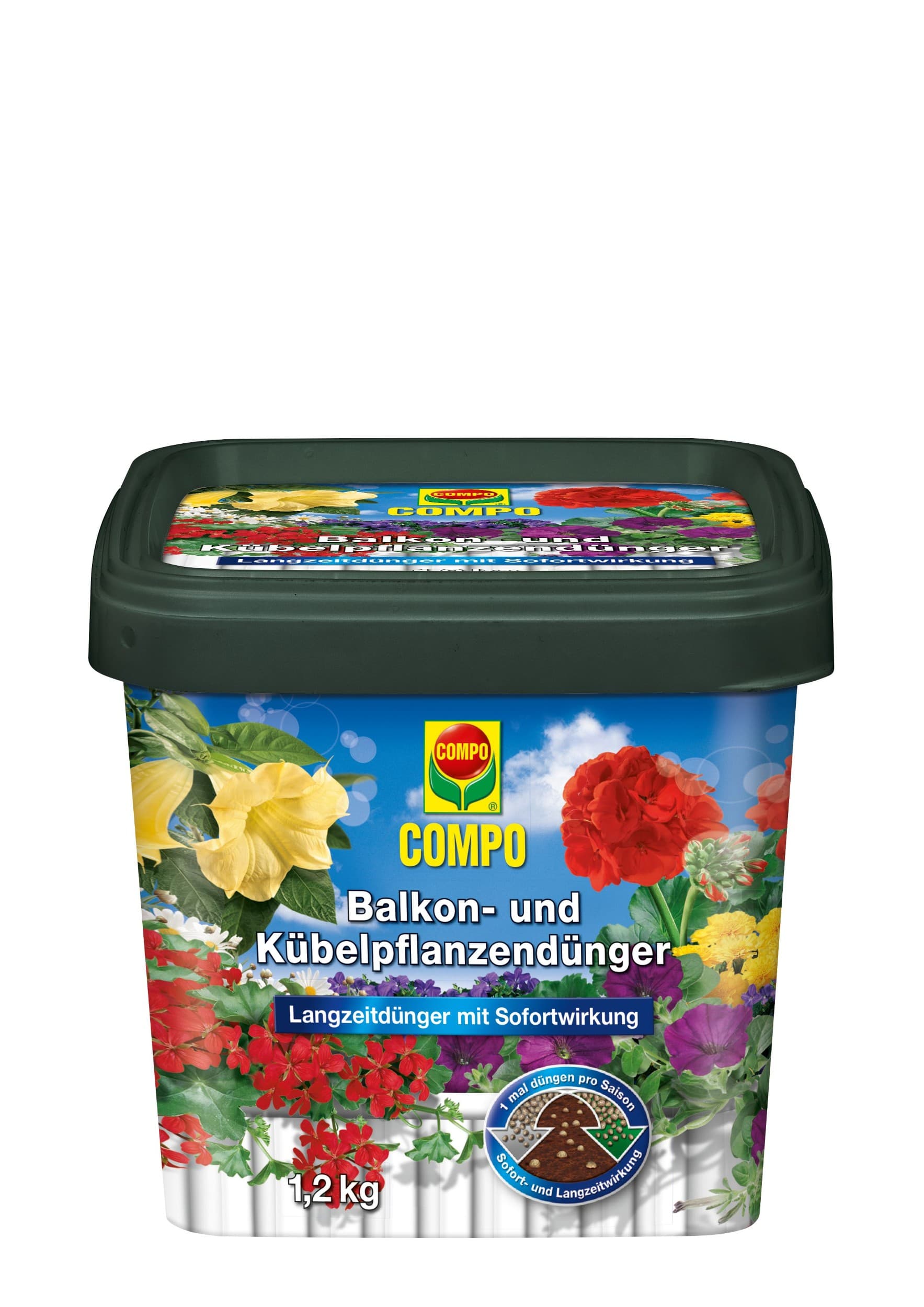 Compo Hnojivo pro balkonové rostliny a rostliny pěstované v nádobách 1,2 kg