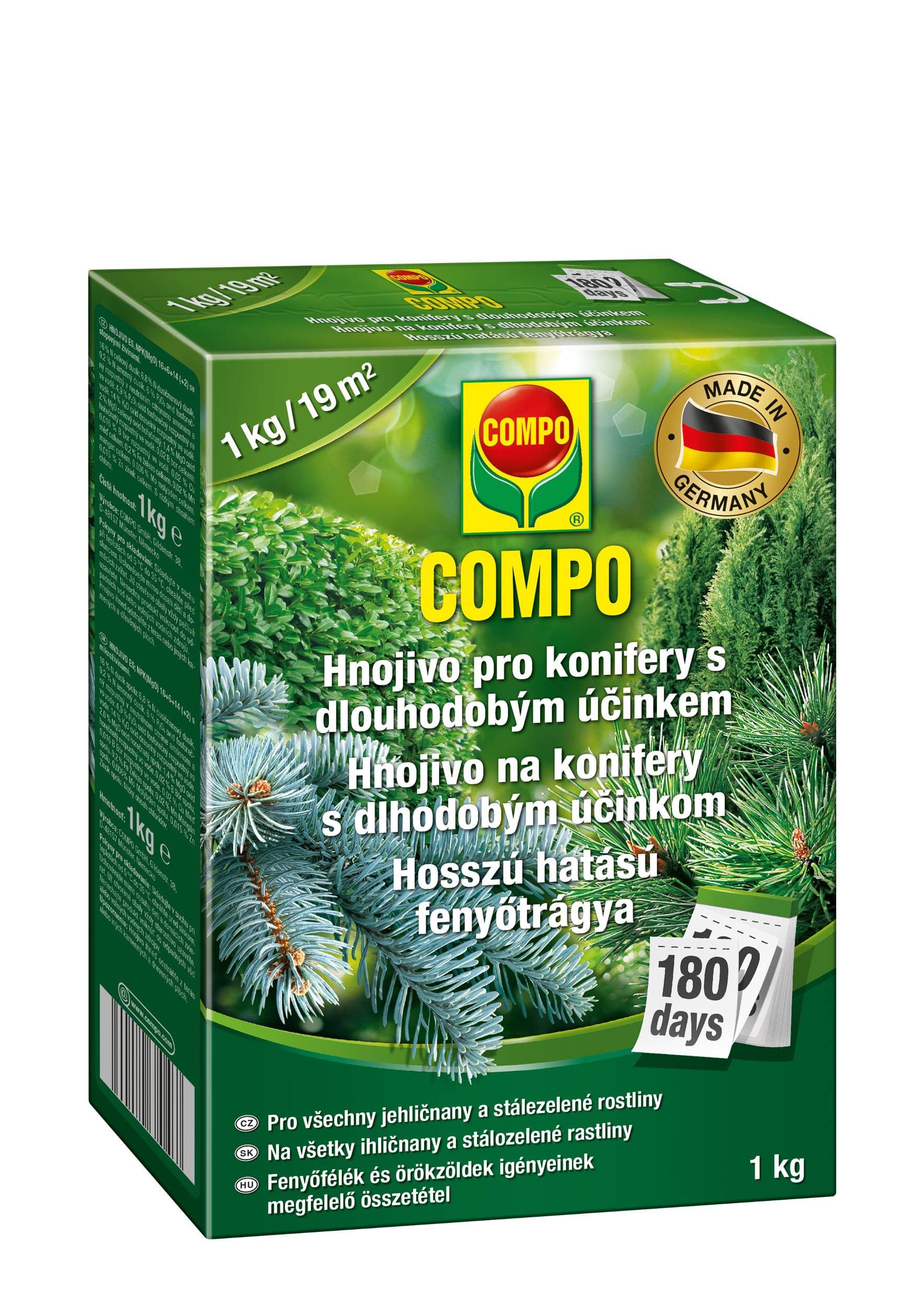 Compo Hnojivo pro konifery s dlouhodobým účinkem 850g