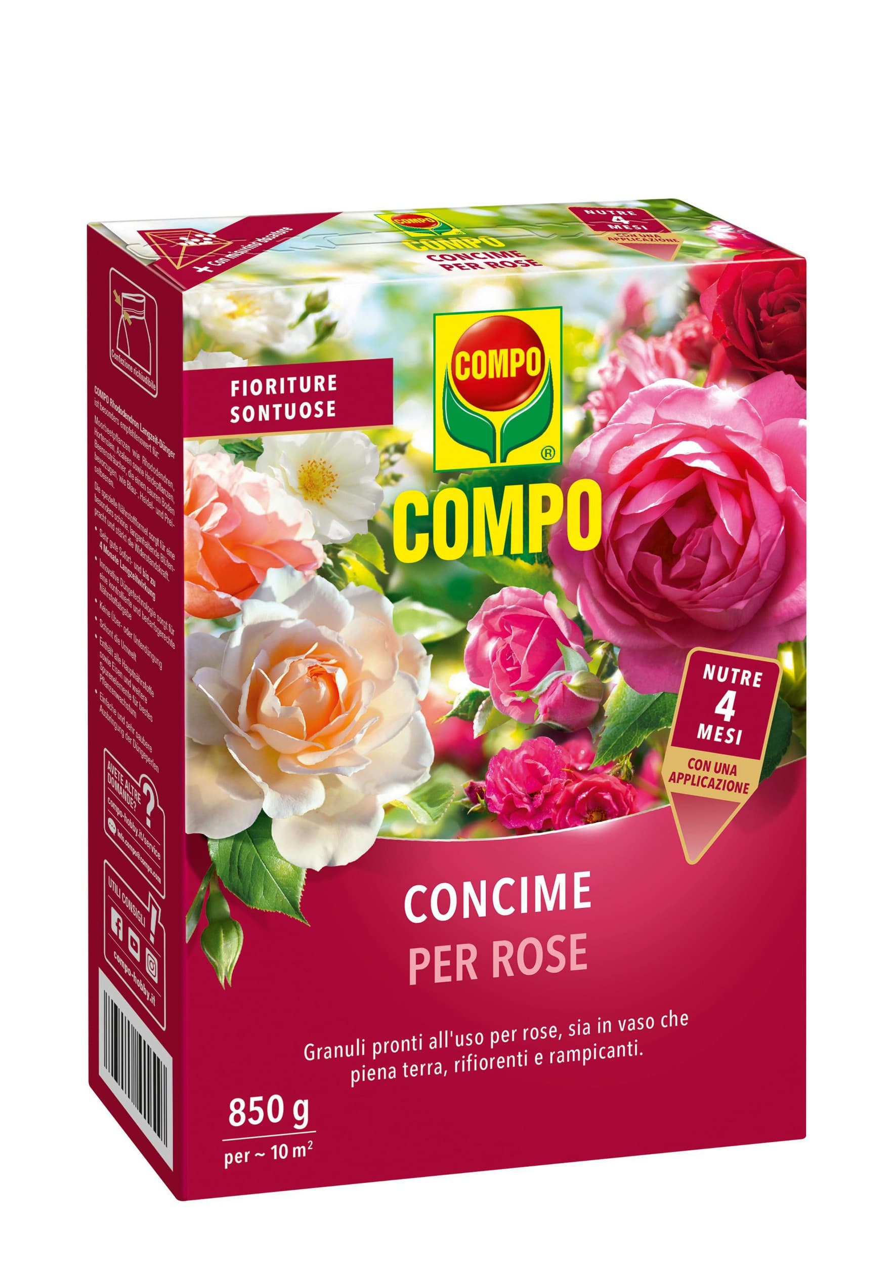 Compo Hnojivo pro růže s dlouhodobým účinkem 850 g