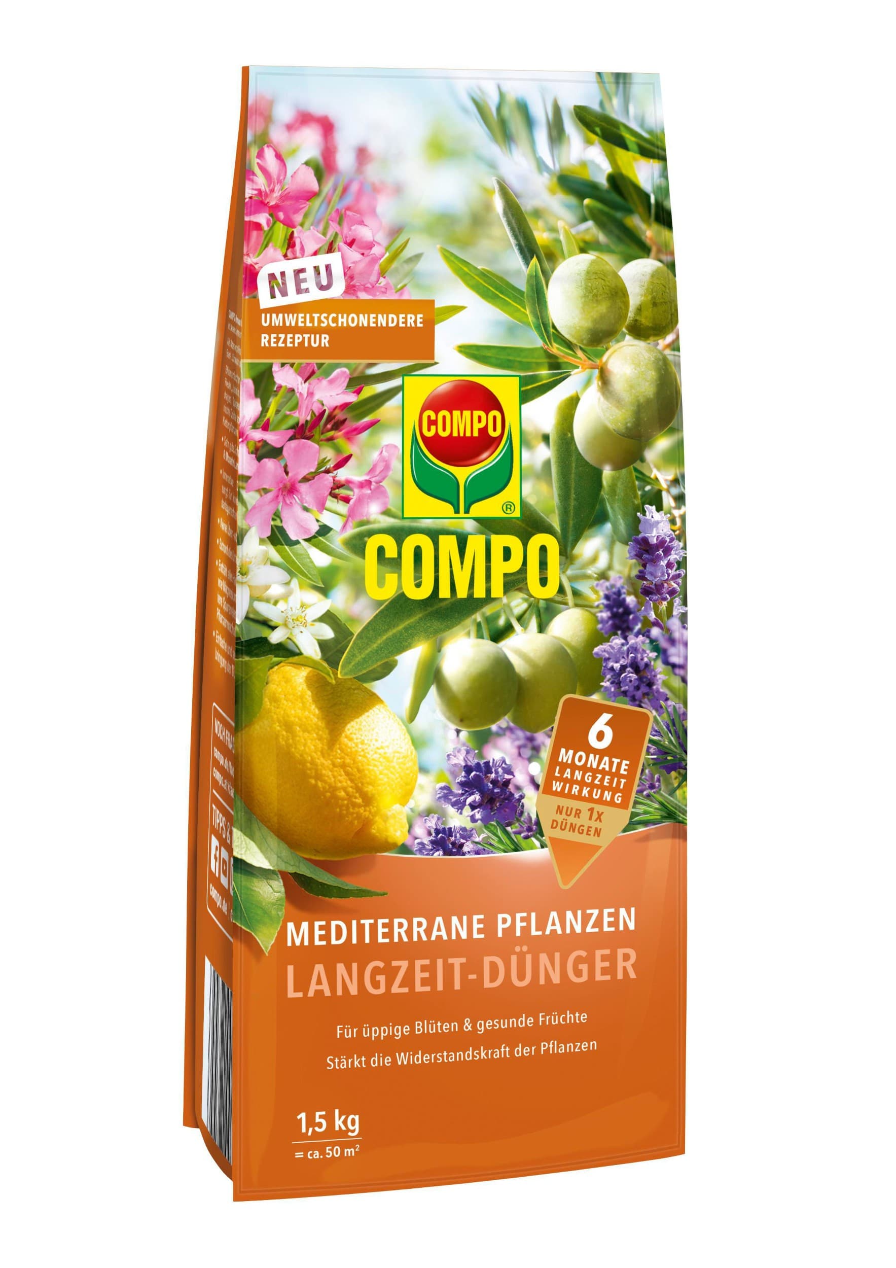 Compo Hnojivo pro středomořské rostliny dlouhodobým účinkem 1,5 kg