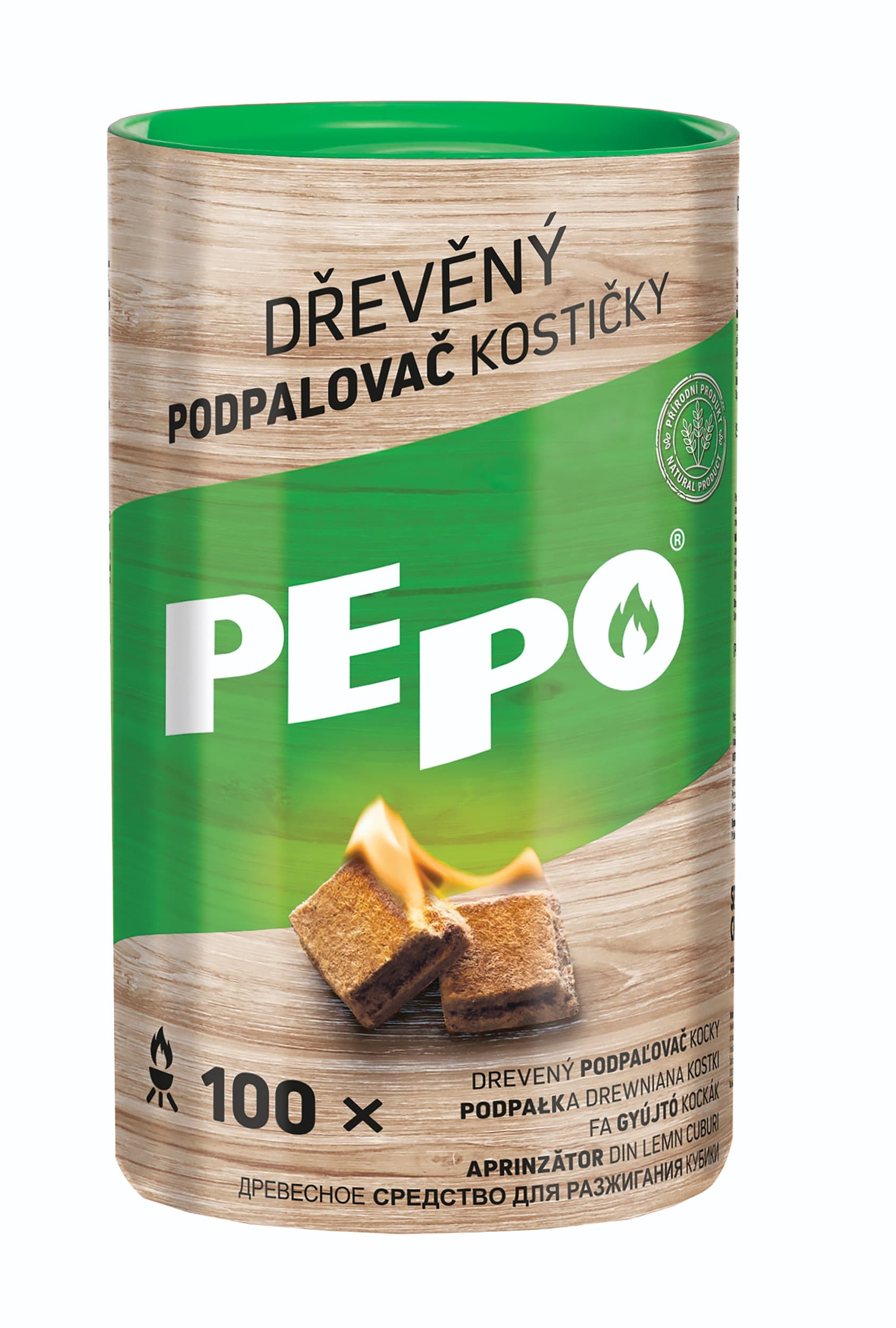 Pe-Po Podpalovač dřevěný 100 ks