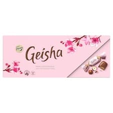 Fazer Geisha Mléčné čokoládové bonbony s náplní z lískových oříšků a nugátu 228g