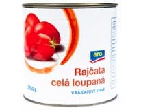 aro Rajčata celá loupaná v rajčatové šťávě 2550 g