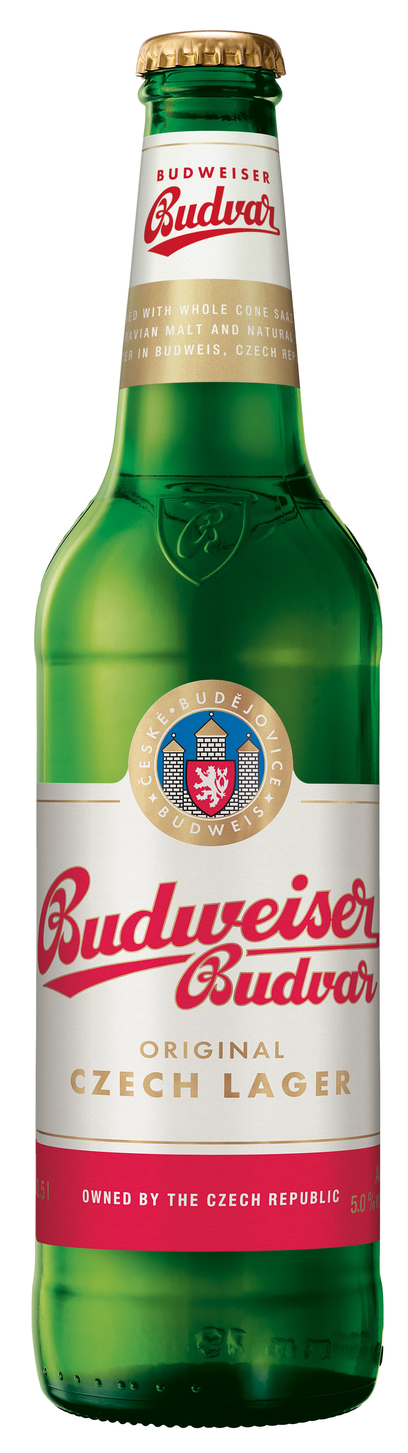 Budweiser Budvar Original světlý ležák sklo