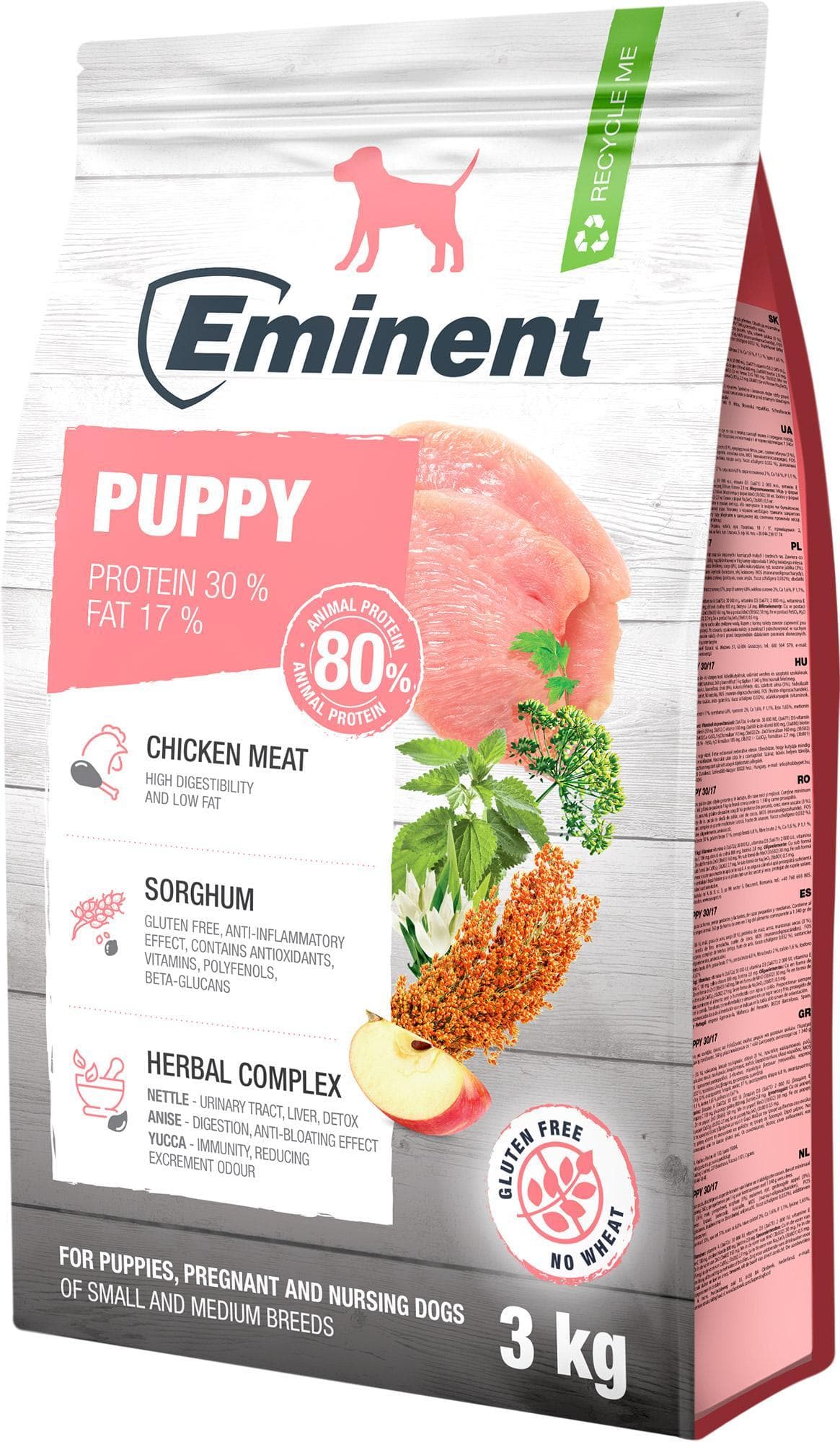 Eminent Puppy granule pro štěňata, březí a kojící psy malých a středních plemen