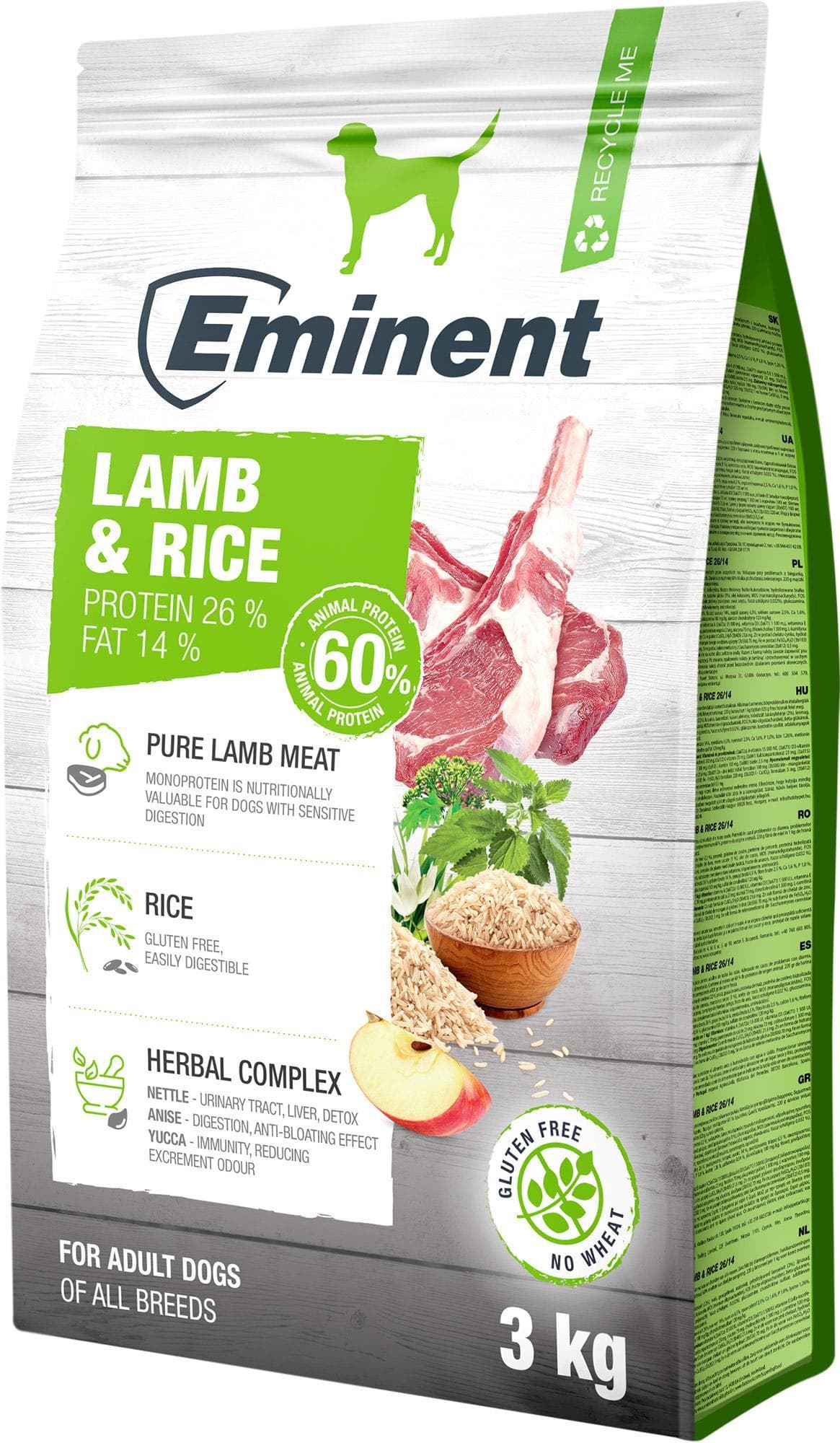 Eminent Lamb & Rice granule pro psy všech plemen