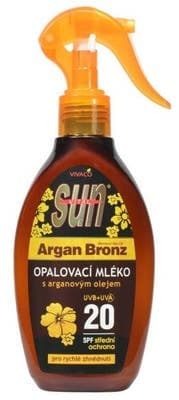 Vivaco Opalovací mléko s arganovým olejem OF 20