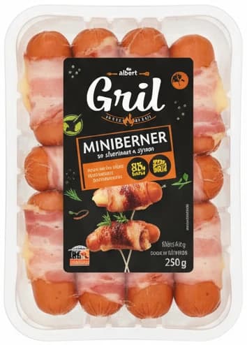 Albert Miniberner se slaninou a sýrem
