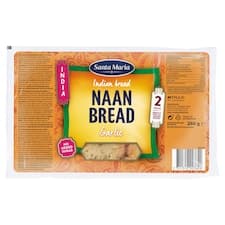 Santa Maria Naan chléb speciální s příchutí česneku 2 ks 260g