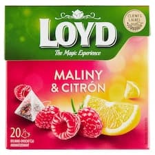 Loyd Bylinno-ovocný čaj aromatizovaný maliny & citron 20 x 2g (40g)