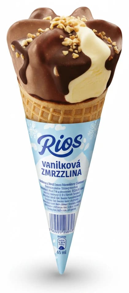 Trubička plněná vanilkovou zmrzlinou Wera Nova