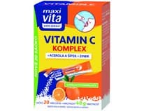 maxi vita Vitamin C + Acerola a šípek + zinek 20 sáčků 40 g