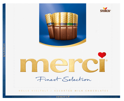 Merci 4 druhy mléčných čokoládových specialit