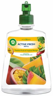 Air Wick Active Fresh náplň na vodní bázi do automatického difuzéru – Maracuja a tropické mango