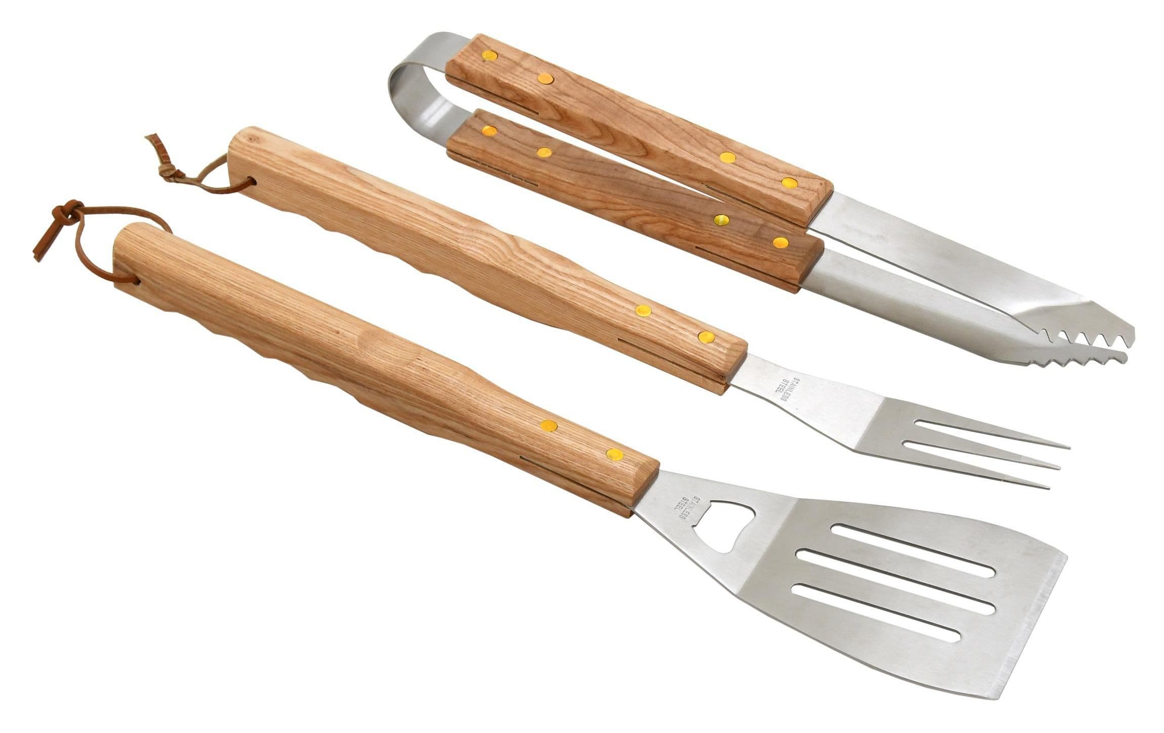 Grilovací Nářadí Wood Sada 3 ks