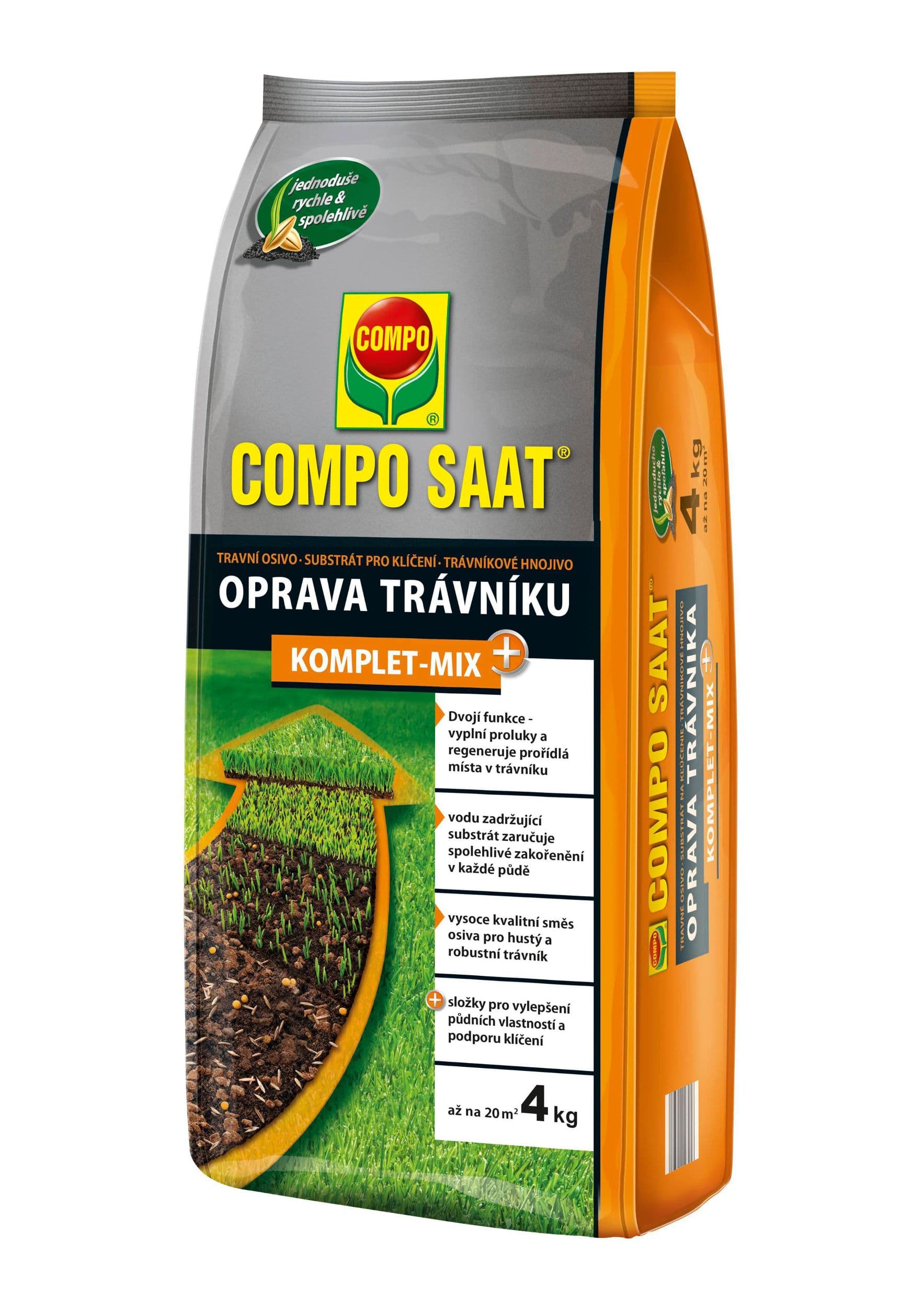COMPO Oprava trávníku Komplet-Mix+ 4 kg