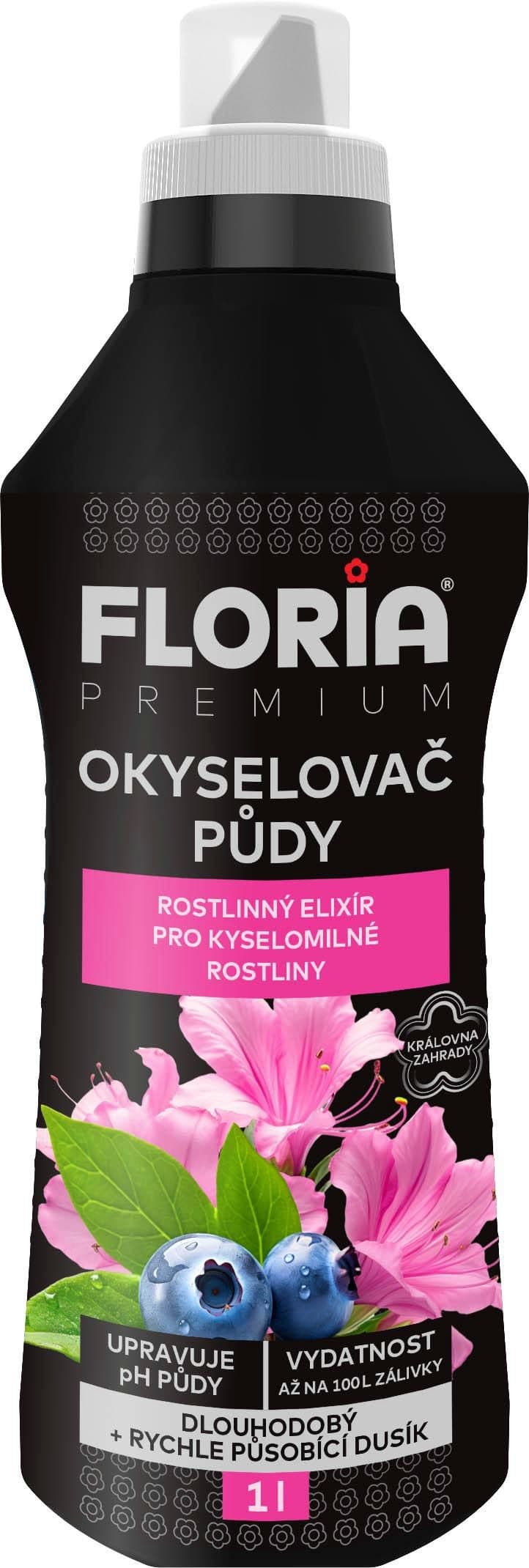 FLORIA Okyselovač a kapalné hnojivo pro kyselomilné rostliny 1l