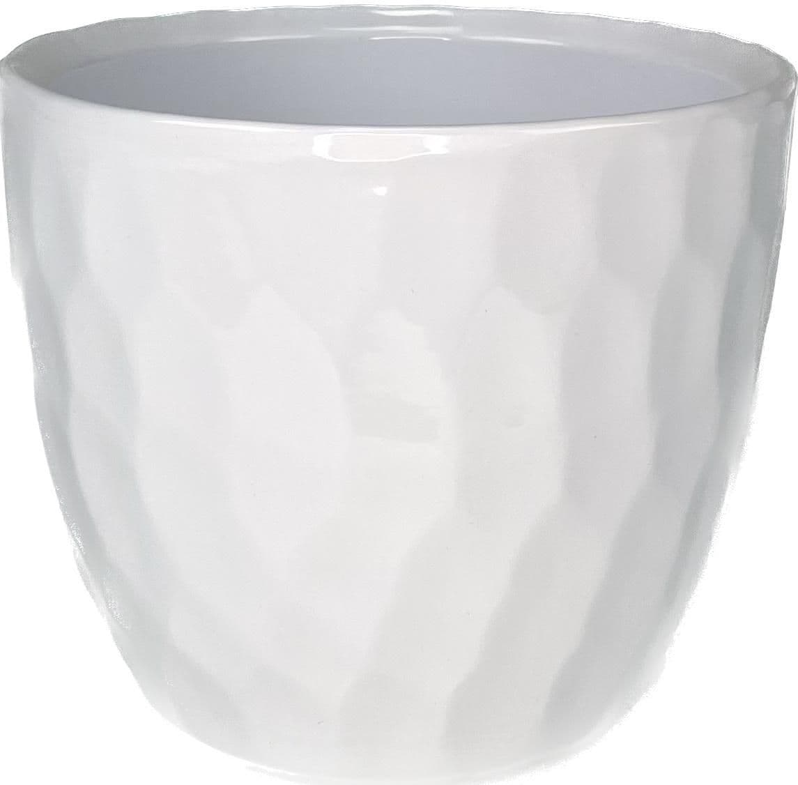 Obal keramický Carve pr.13 cm bílý