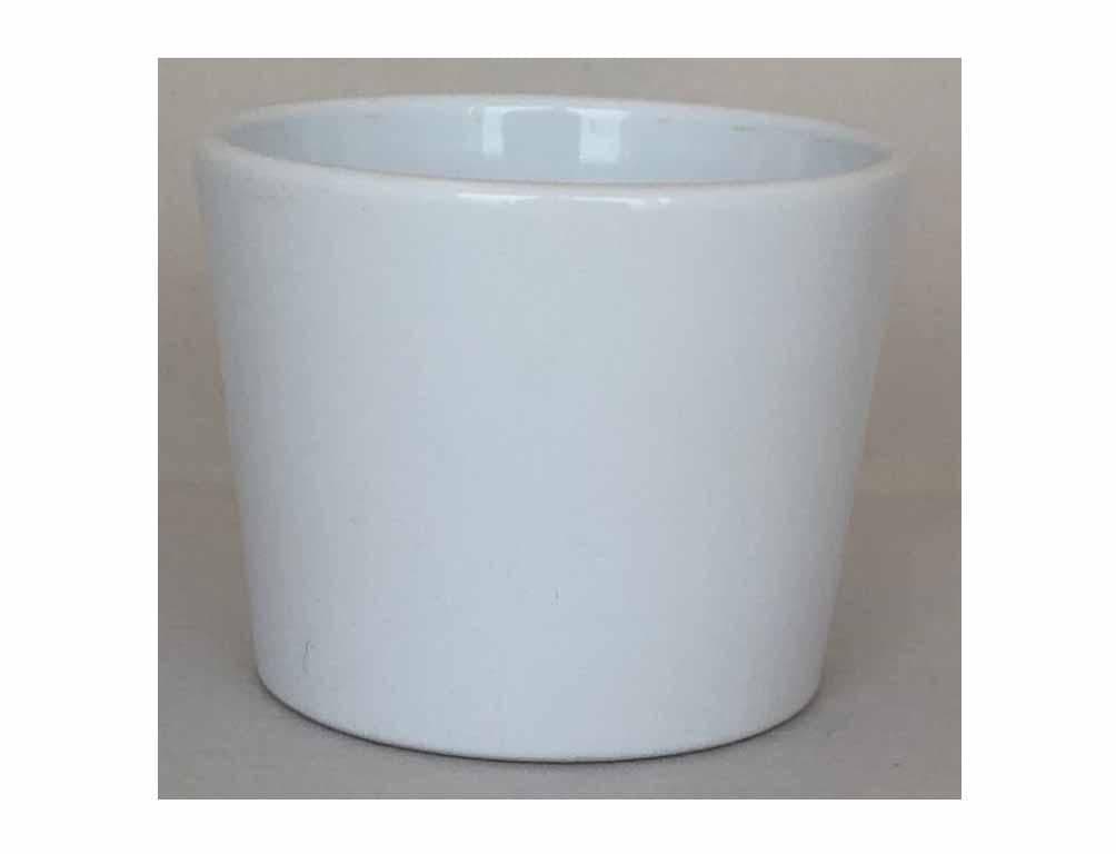 Obal na květník SPARTA FIGARO keramický bílý lesklý d15cm
