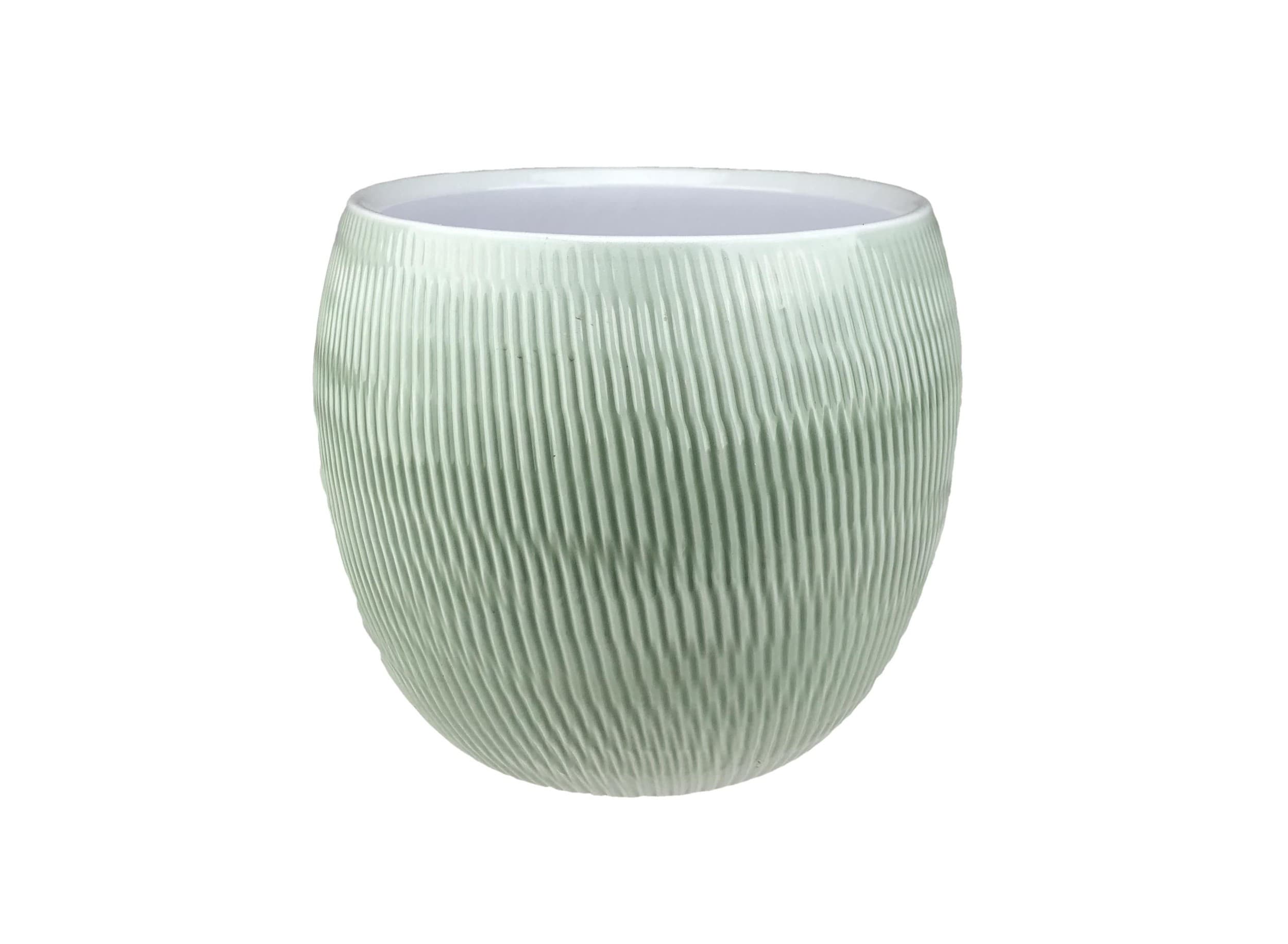 Obal Keramický PLISSEE pr.15 cm zelený