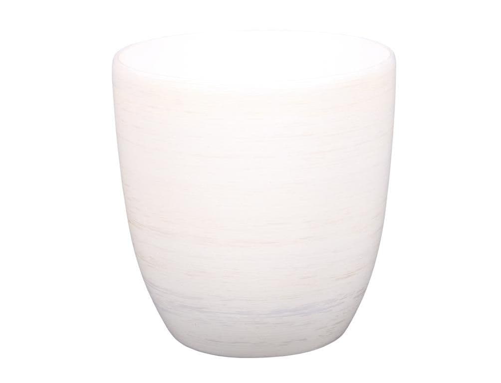 Obal na květník KODET WHITE keramický matný d13x14cm
