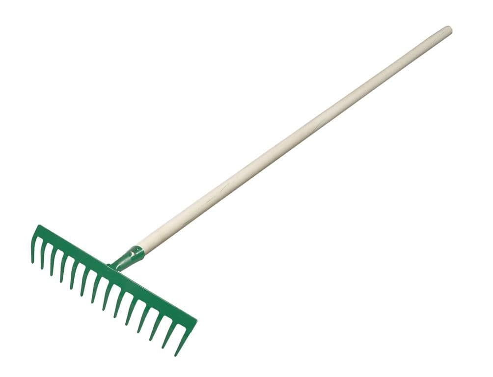 Hrábě 14hrotů silné kovové s násadou 150cm