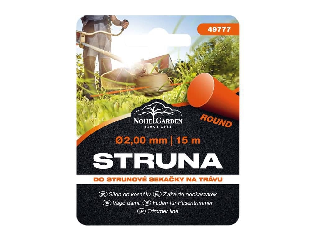 Struna do sekačky kulatá 2mmx15m