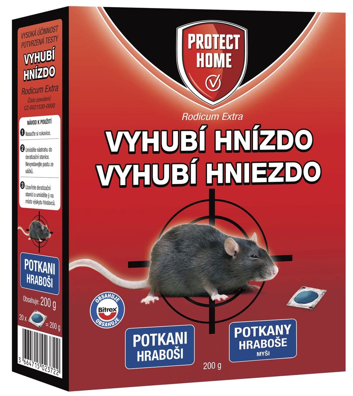 Rodenticid Rodicum extra 200g