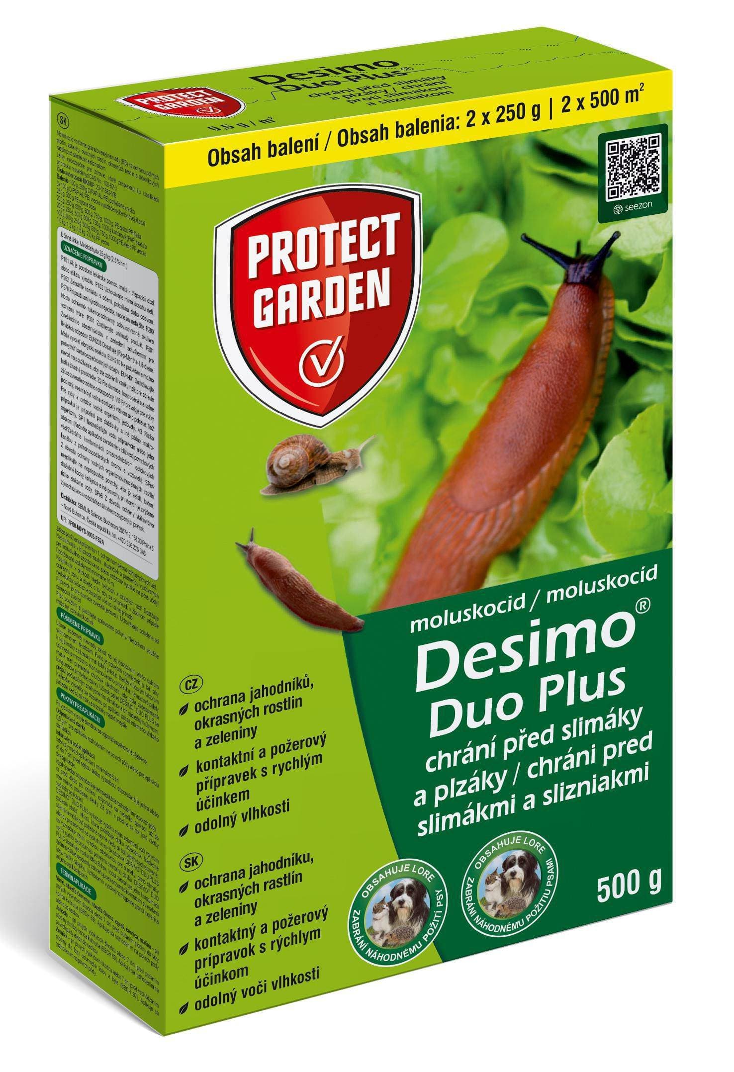 Moluskocid DESIMO DUO PLUS proti slimákům a plzákům 500g