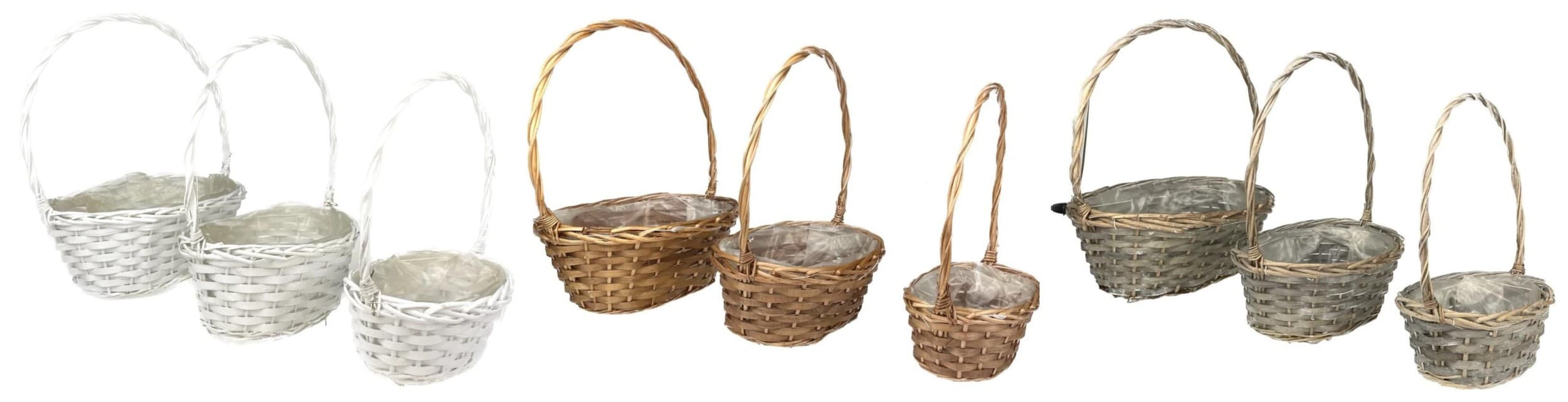 Košík proutěný s uchem 26 cm