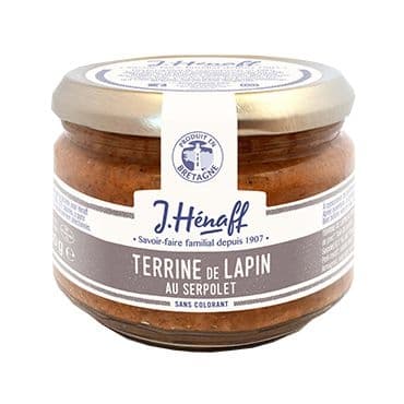 J. Hénaff rabbit pate with wild thyme, Králičí paštika s divokým tymiánem 180g