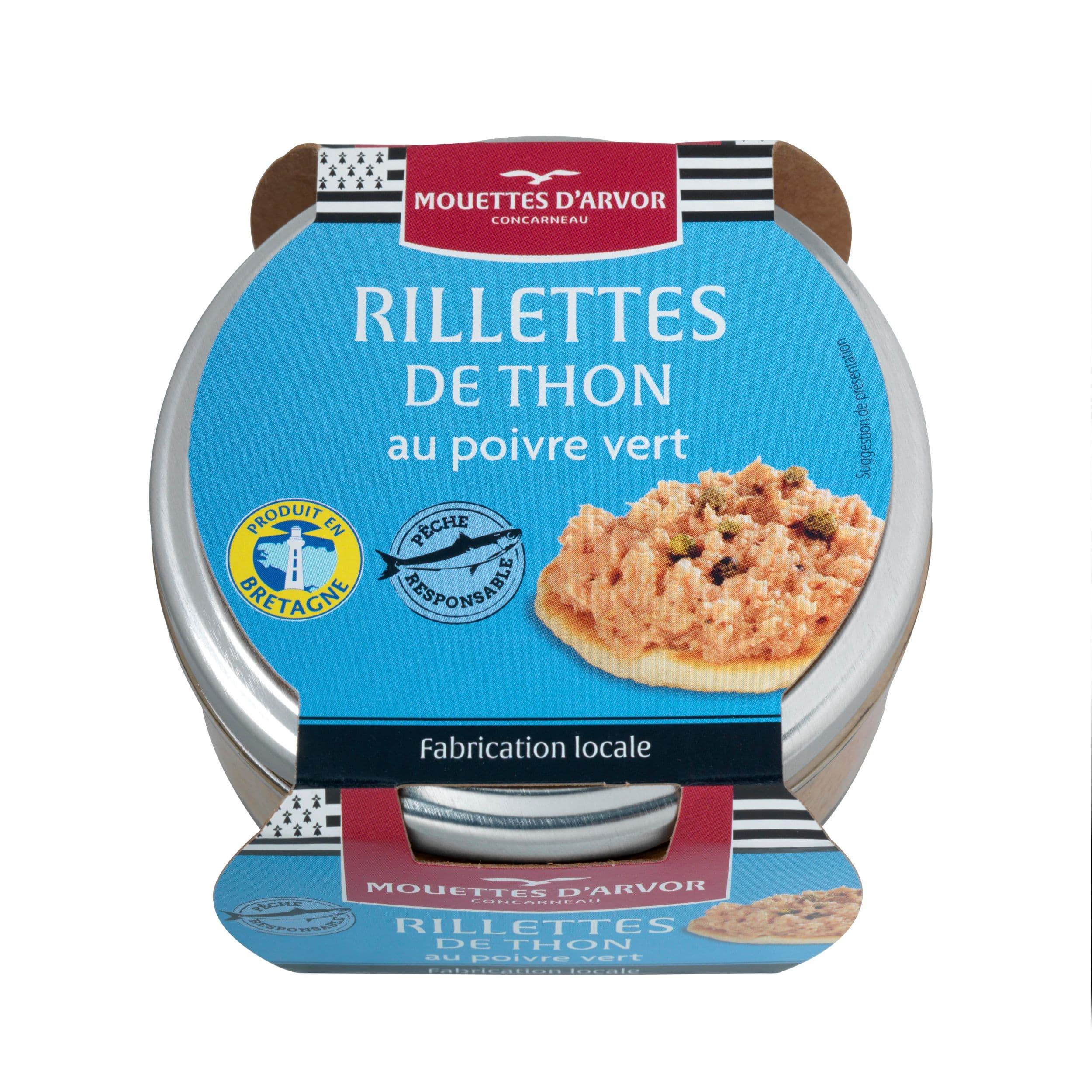 Mouettes d'Arvor Pomazánka z tuňáka se zelenými papričkami 125 g