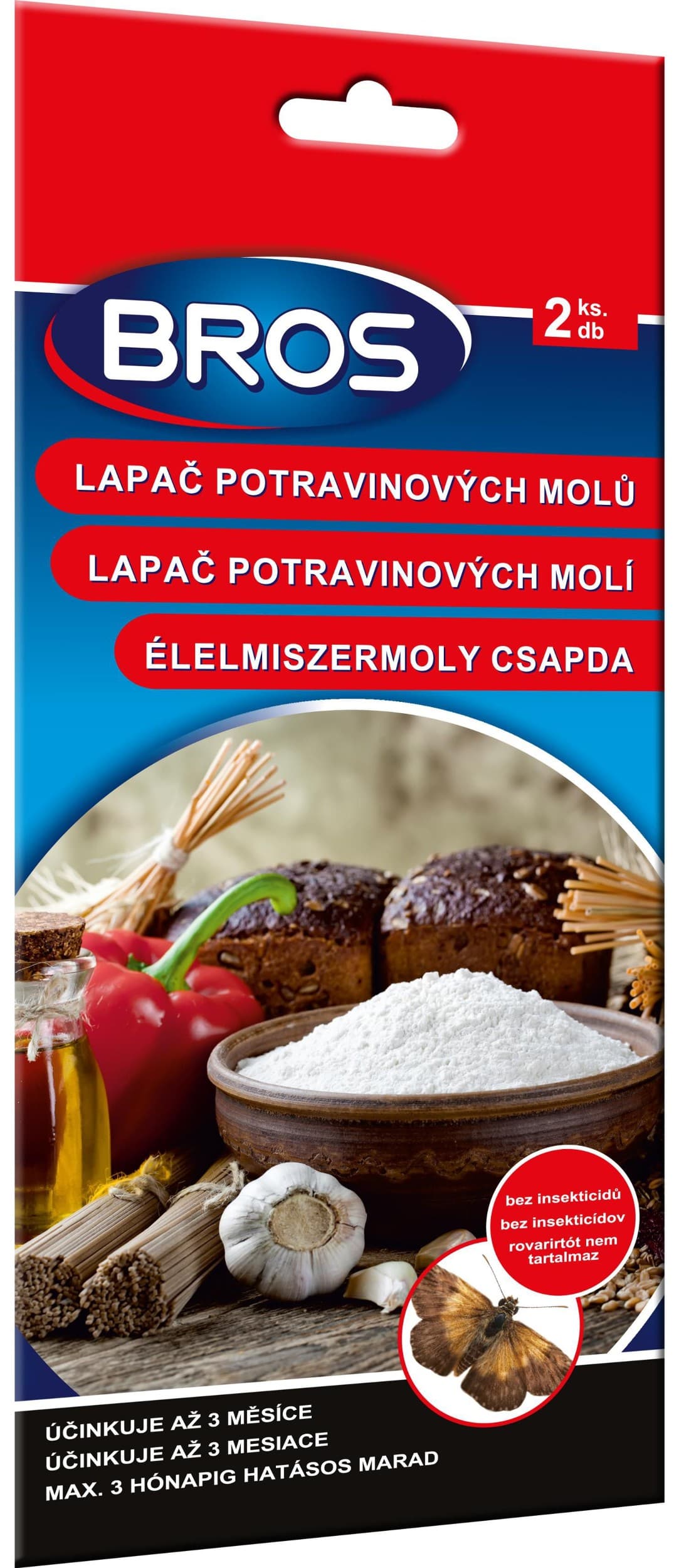Lapač BROS na potravinové moly 2ks